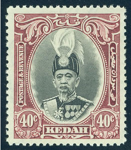 Stamp Auction - Malaiische Staaten - Kedah - Philately: ASIA single lots  including Special Catalog Malaya Auction #39 Day 3, lot 9064